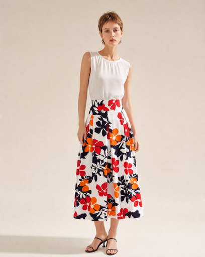 MIYA ORBIT FLOWER SKIRT