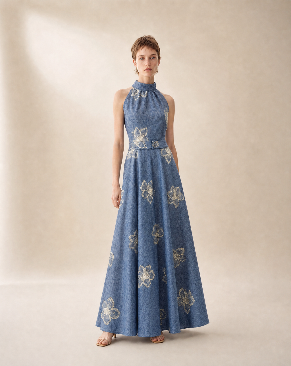 LILAC DRESS WITH VEILETTE