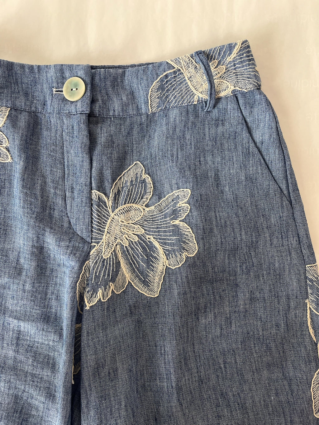 PANTALONE ANTIOPE VELETTA FIORE
