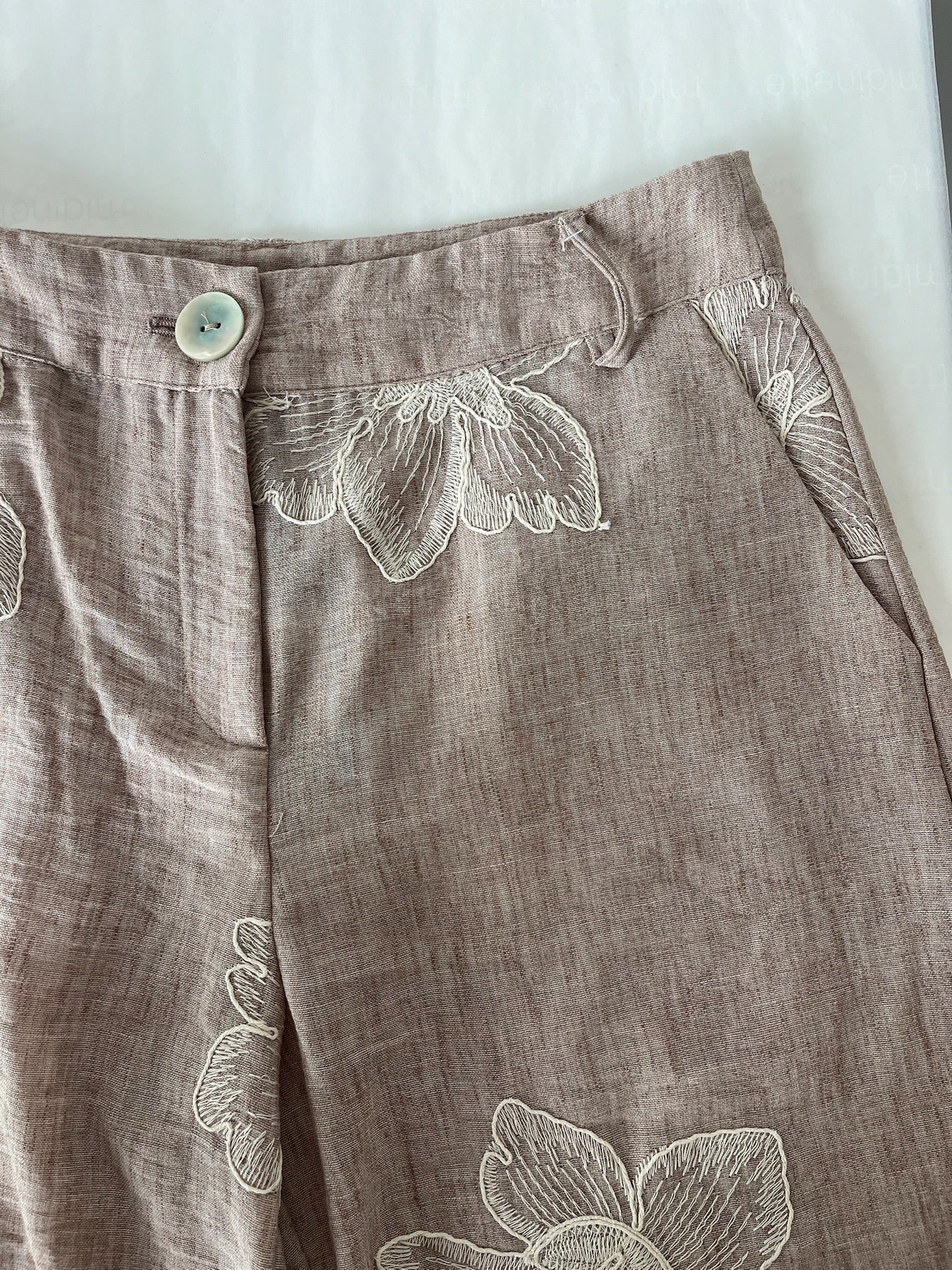 PANTALONE ANTIOPE VELETTA FIORE